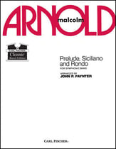 Prelude, Siciliano and Rondo Concert Band sheet music cover